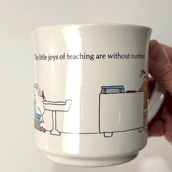 Sandra Boynton "The Little Joys Of Teaching are Without Number” Ceramic Mug Japn - Picture 2 of 8